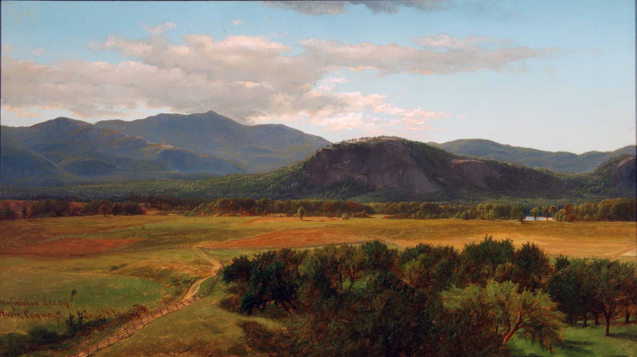 Moat Mountain and White Horse Ledge, Study, North Conway, New Hampshire, 1867 alkotó: James David Smillie
