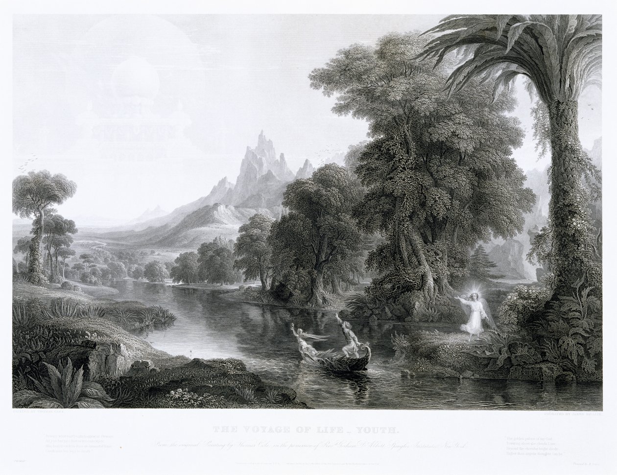Az életút – Ifjúság, c. 1855 (metszet) alkotó: James David Smillie
