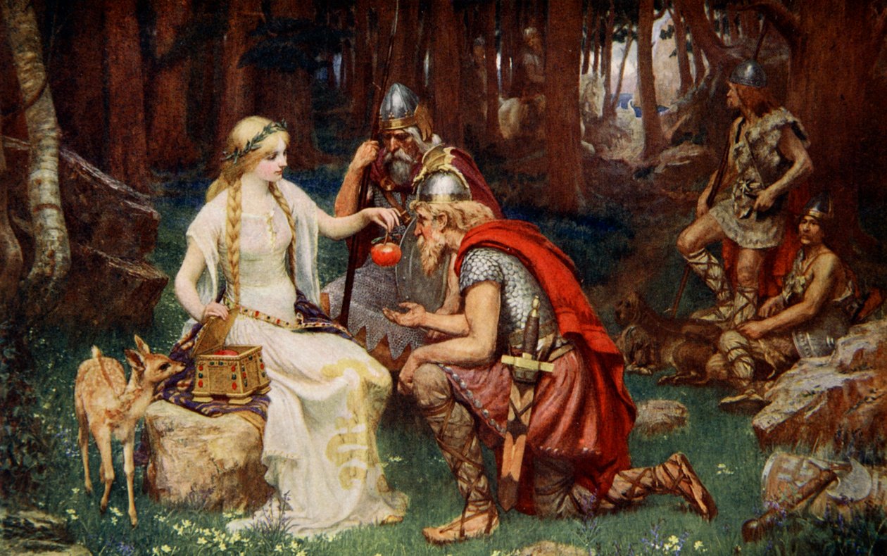 „Idun és az almák”, 1890. alkotó: James Doyle Penrose