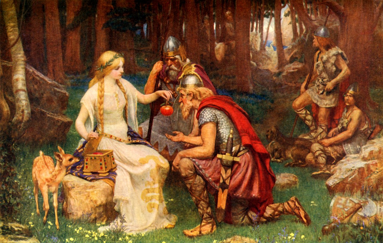 "Idun és az almák", 1912. alkotó: James Doyle Penrose