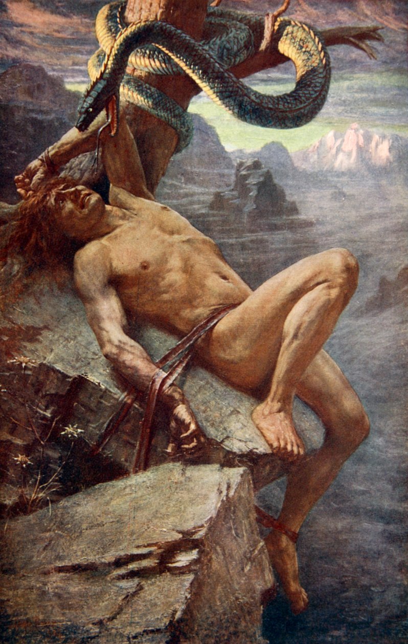 "Loke büntetése", 1890. alkotó: James Doyle Penrose