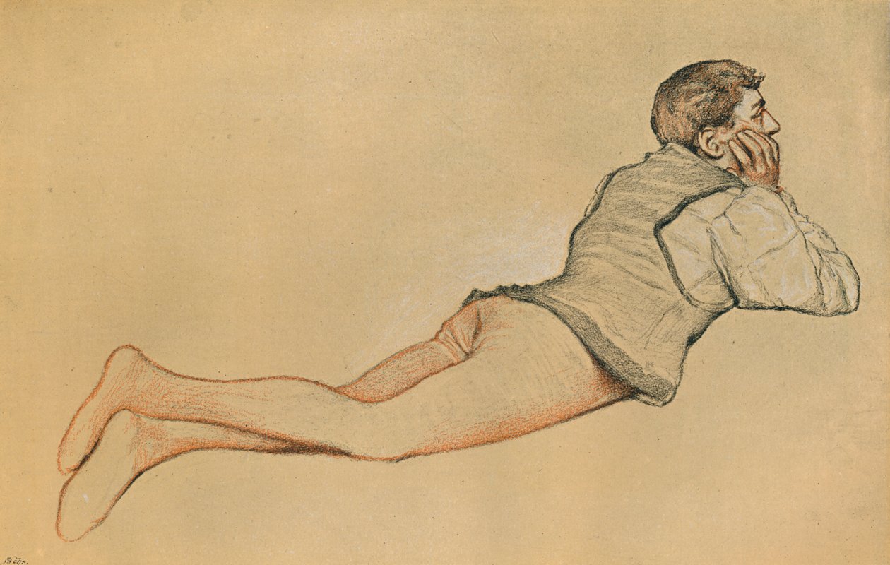 Boccaccio: A nyitójelenet a Decamerone Decameronban, 1900 alkotó: James Dromgole Linton