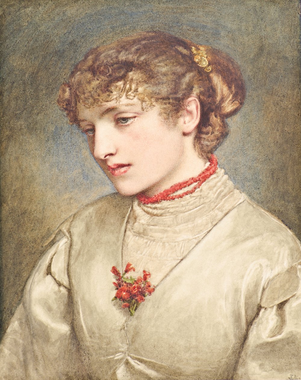 Meditáció (akvarell) alkotó: James Dromgole Linton