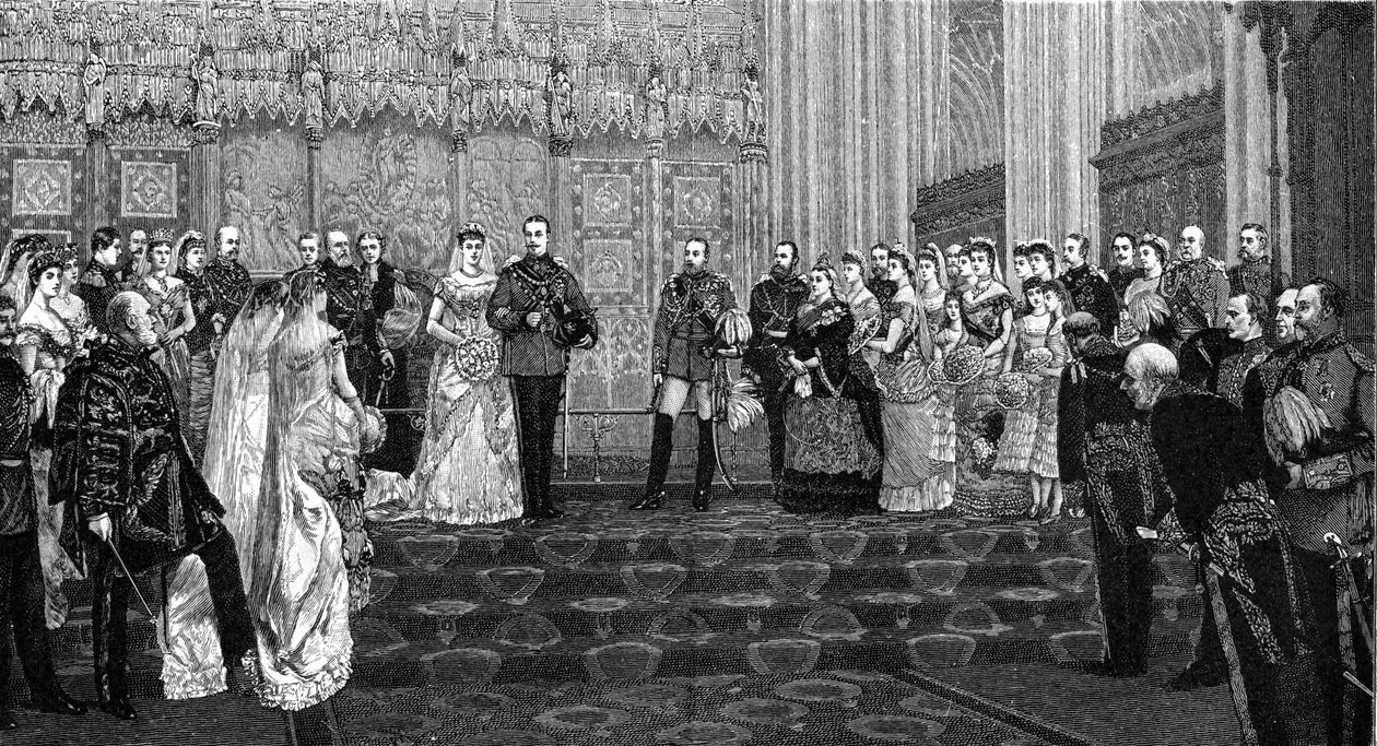 Albany hercegének és hercegnőjének házassága, 1882. április 27., 1900. alkotó: James Dromgole Linton