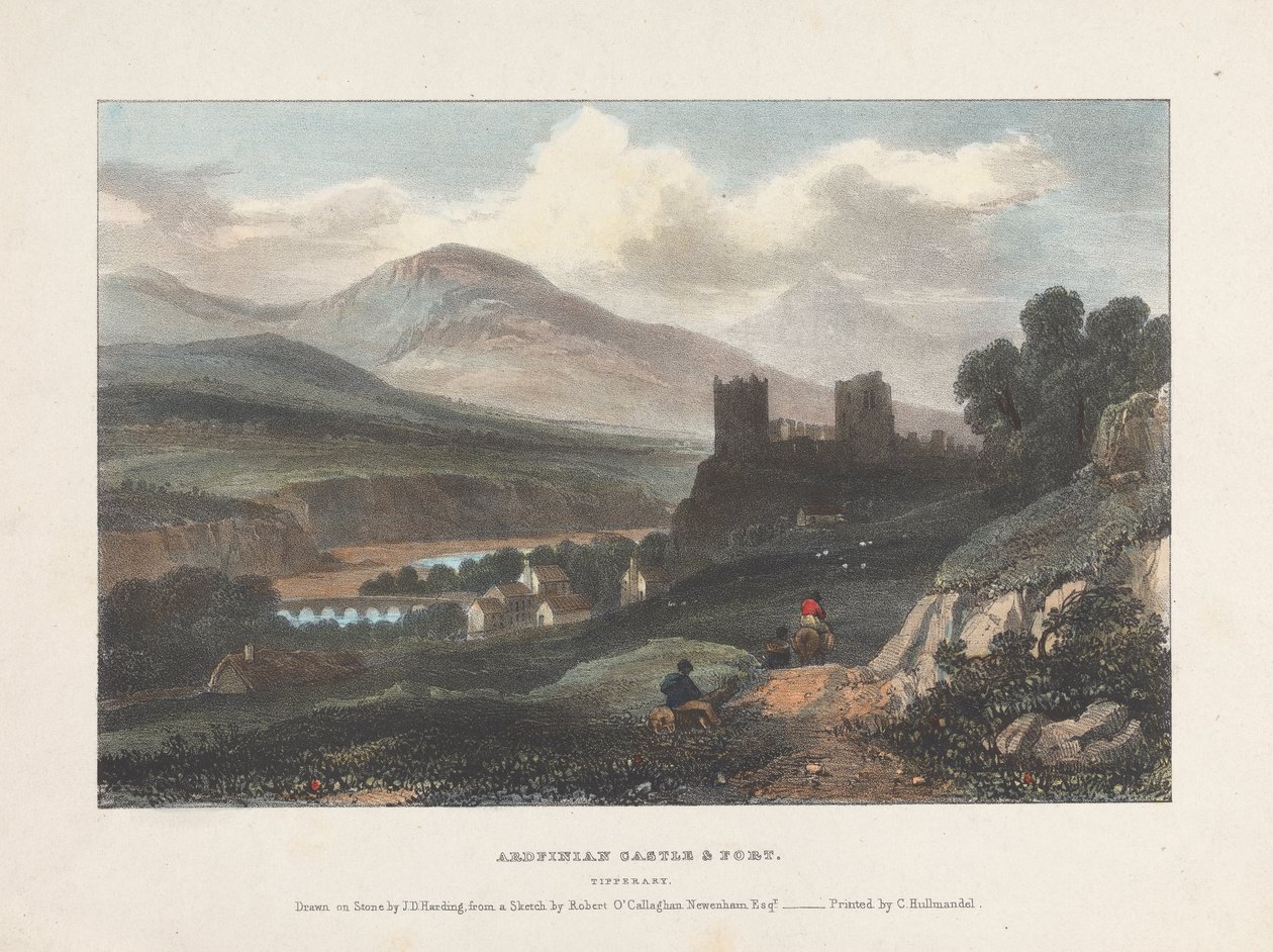 Ardfinian kastély és Tipperary erőd alkotó: James Duffield Harding
