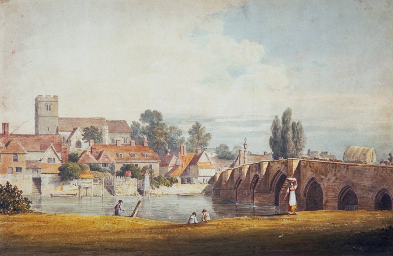 „Aylesford, Maidstone közelében, Kent”, 19. század. alkotó: James Duffield Harding