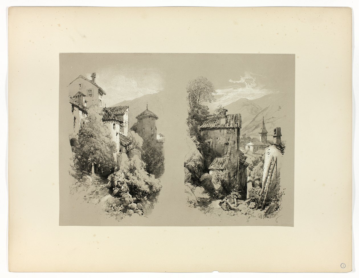 Beaufort and Serves, a festői választékból alkotó: James Duffield Harding