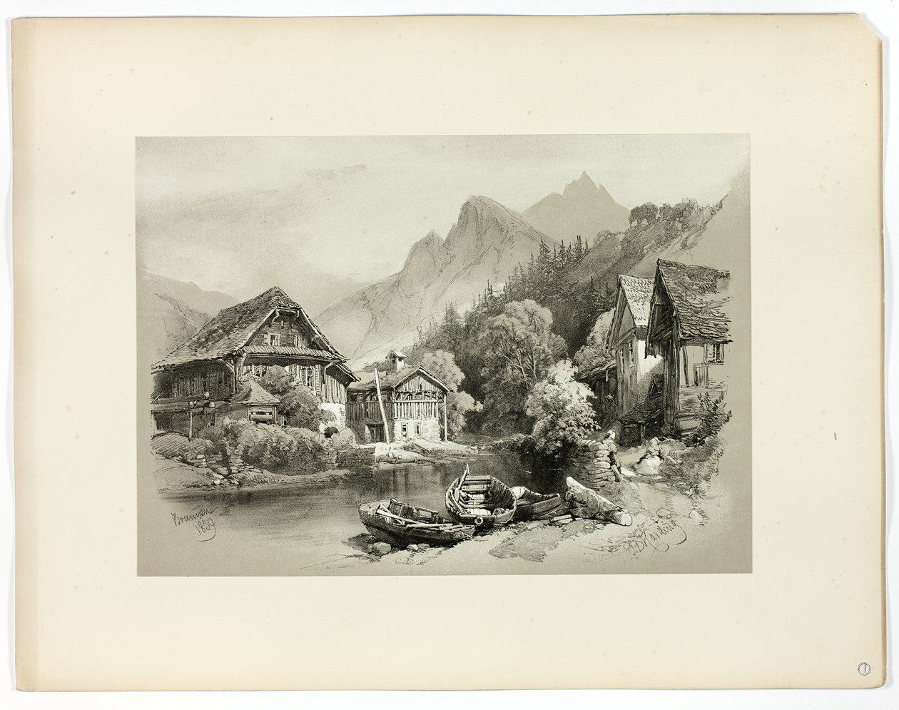 Brunnen, a festői válogatásokból alkotó: James Duffield Harding