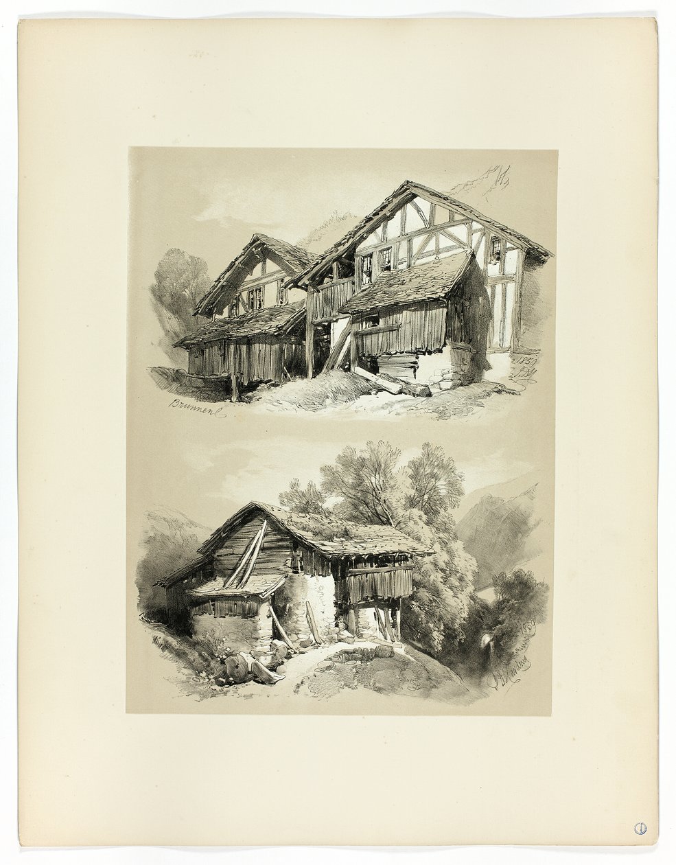 Brunnen, a festői válogatásokból alkotó: James Duffield Harding