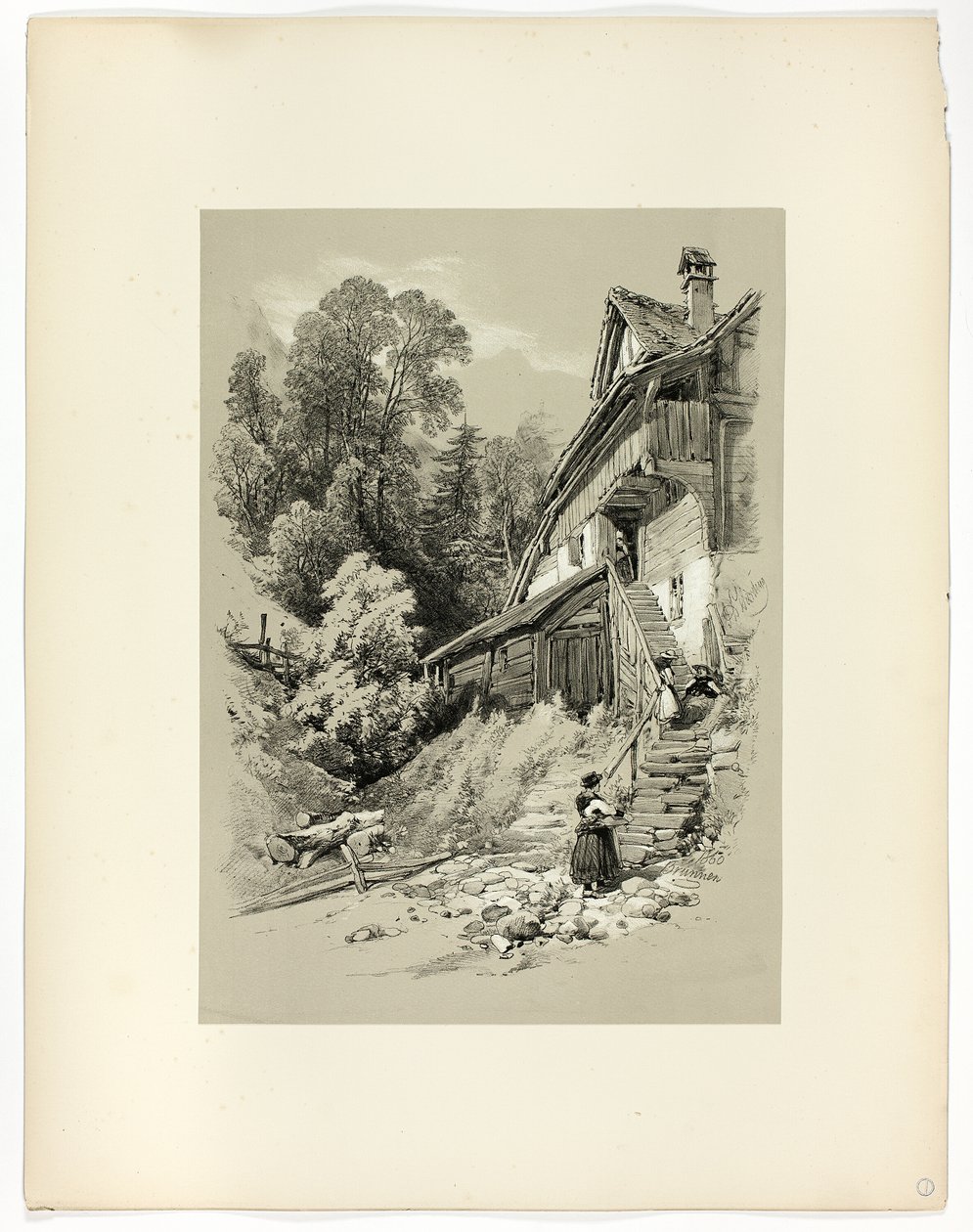 Brunnen, a Festői válogatásokból alkotó: James Duffield Harding