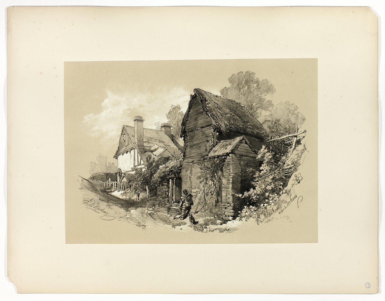 Buckland, Dorking közelében, a festői választékból alkotó: James Duffield Harding