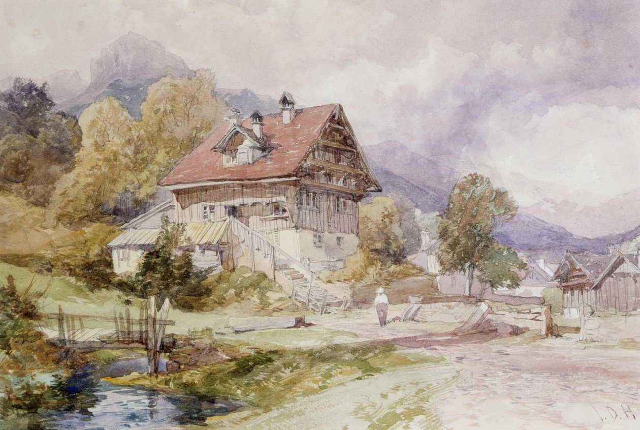 Faház, Brunnen, Luzerni-tó alkotó: James Duffield Harding