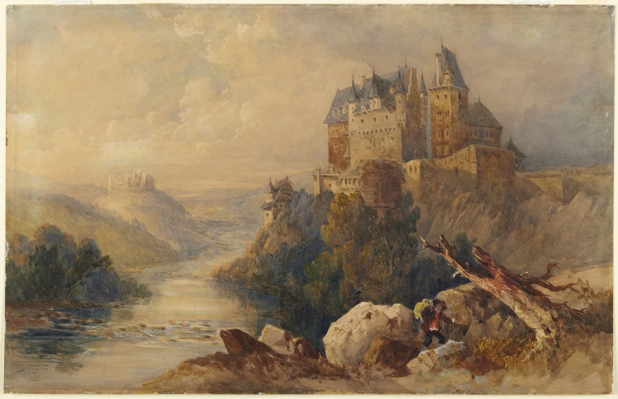 Kora reggel a Moselnél alkotó: James Duffield Harding