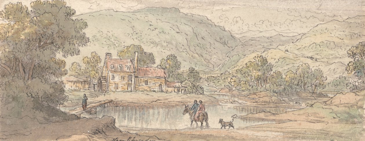 A patak forgatása egy hegyi völgyben alkotó: James Duffield Harding