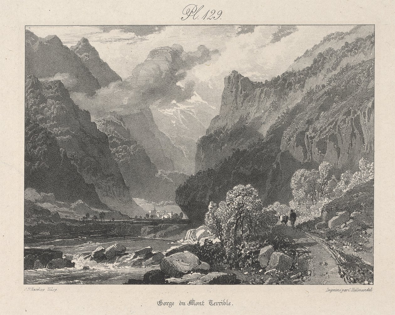 Mont Terrible Gorge alkotó: James Duffield Harding