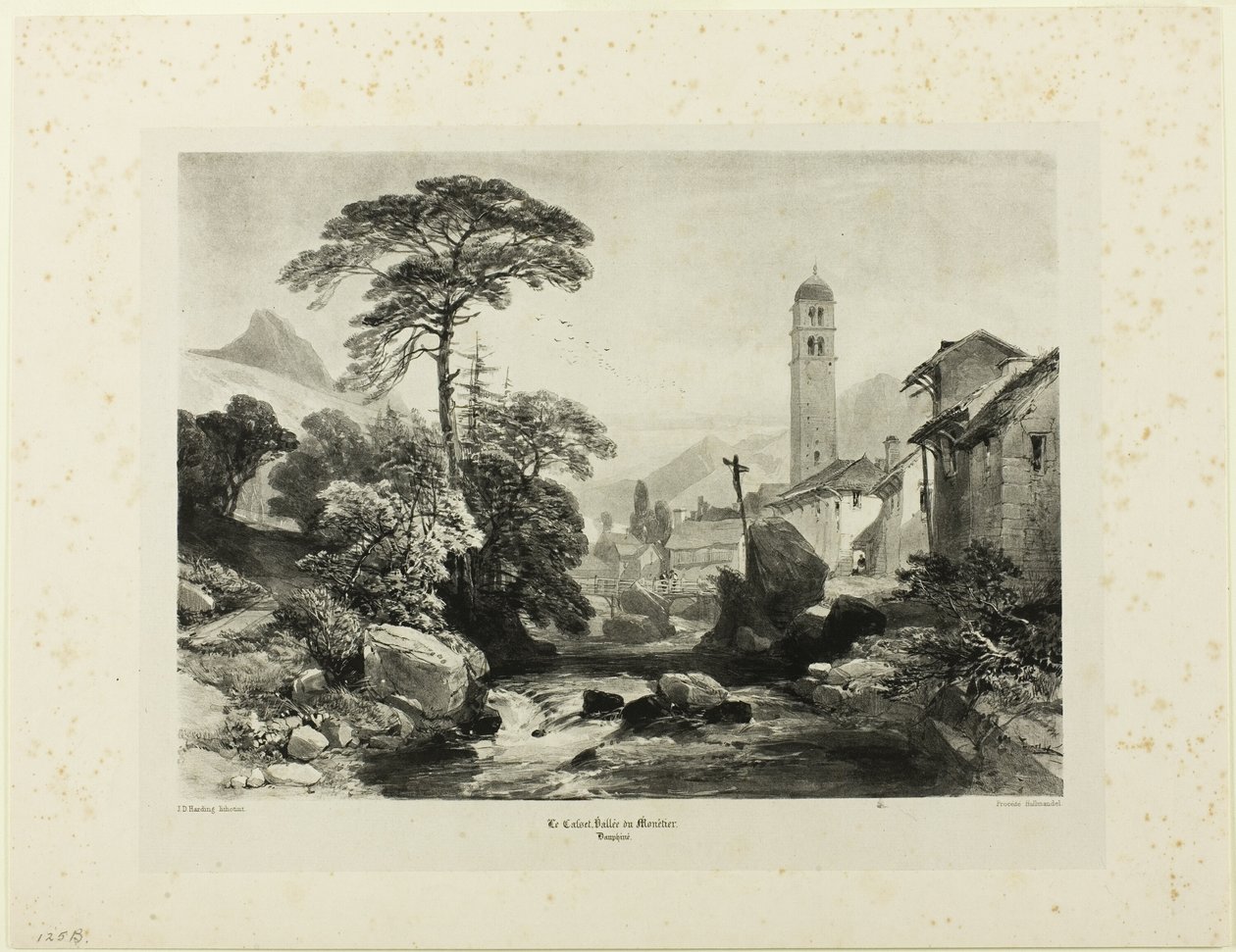Le Casset; Vallee du Monetier alkotó: James Duffield Harding