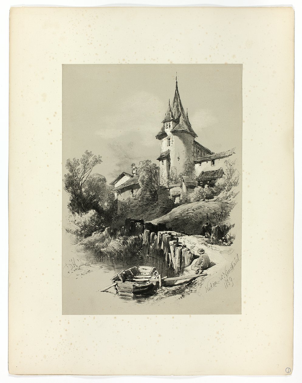 Nidan W. Neuchatel, a festői válogatásokból alkotó: James Duffield Harding