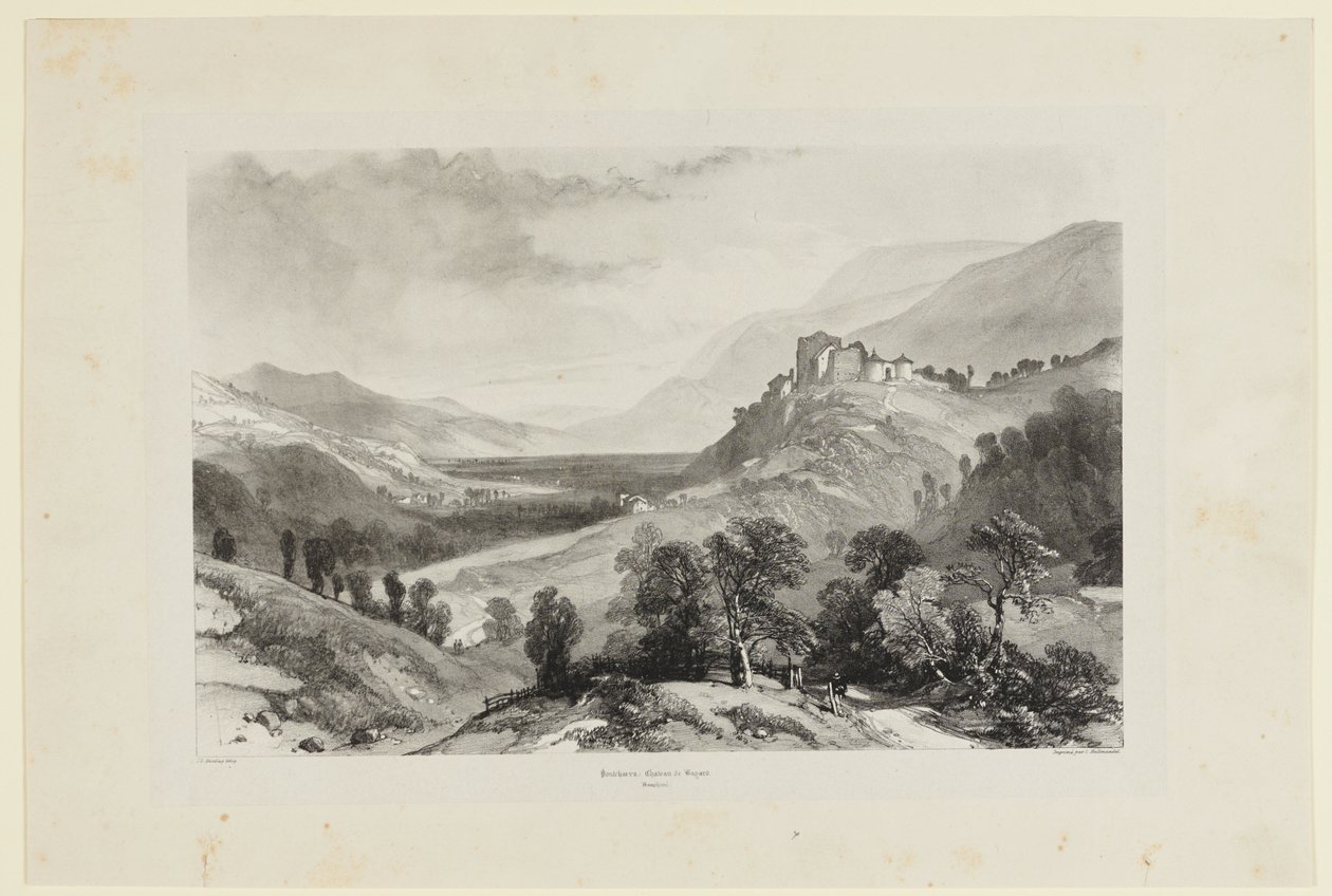 Pontcharra, Bayard kastélya alkotó: James Duffield Harding