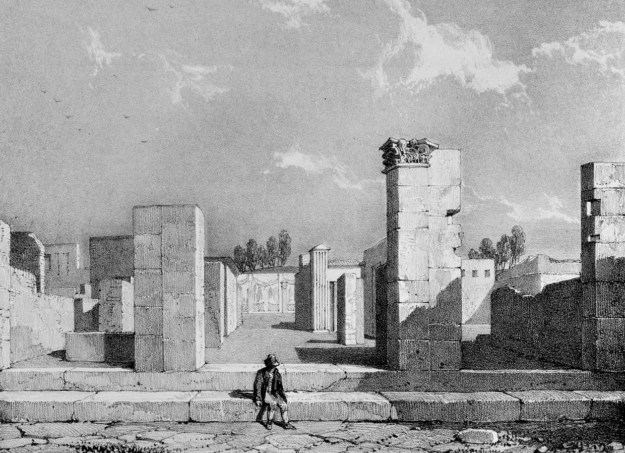 Caius Sallust háza, 1828 alkotó: James Duffield Harding