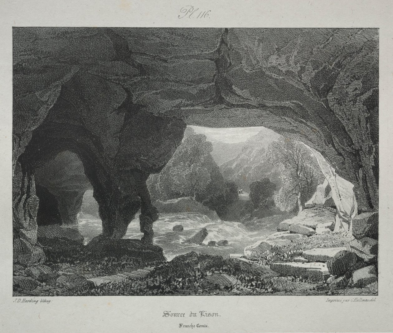 Festői és romantikus utazások az ókori Franciaországban. Franche-Comte..., 1825. alkotó: James Duffield Harding