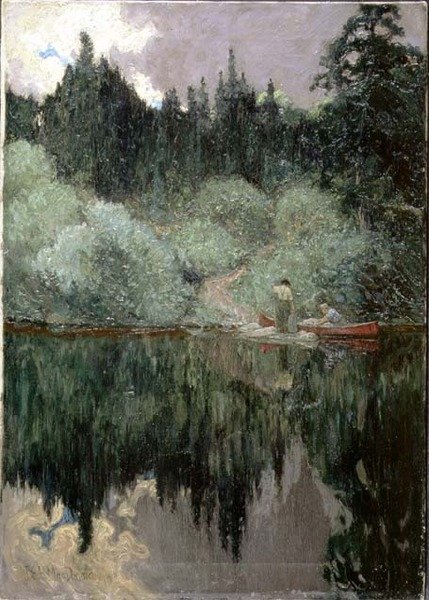 Clearing After Rain, Magnetawan folyó, Ontario alkotó: James Edward Hervey Macdonald