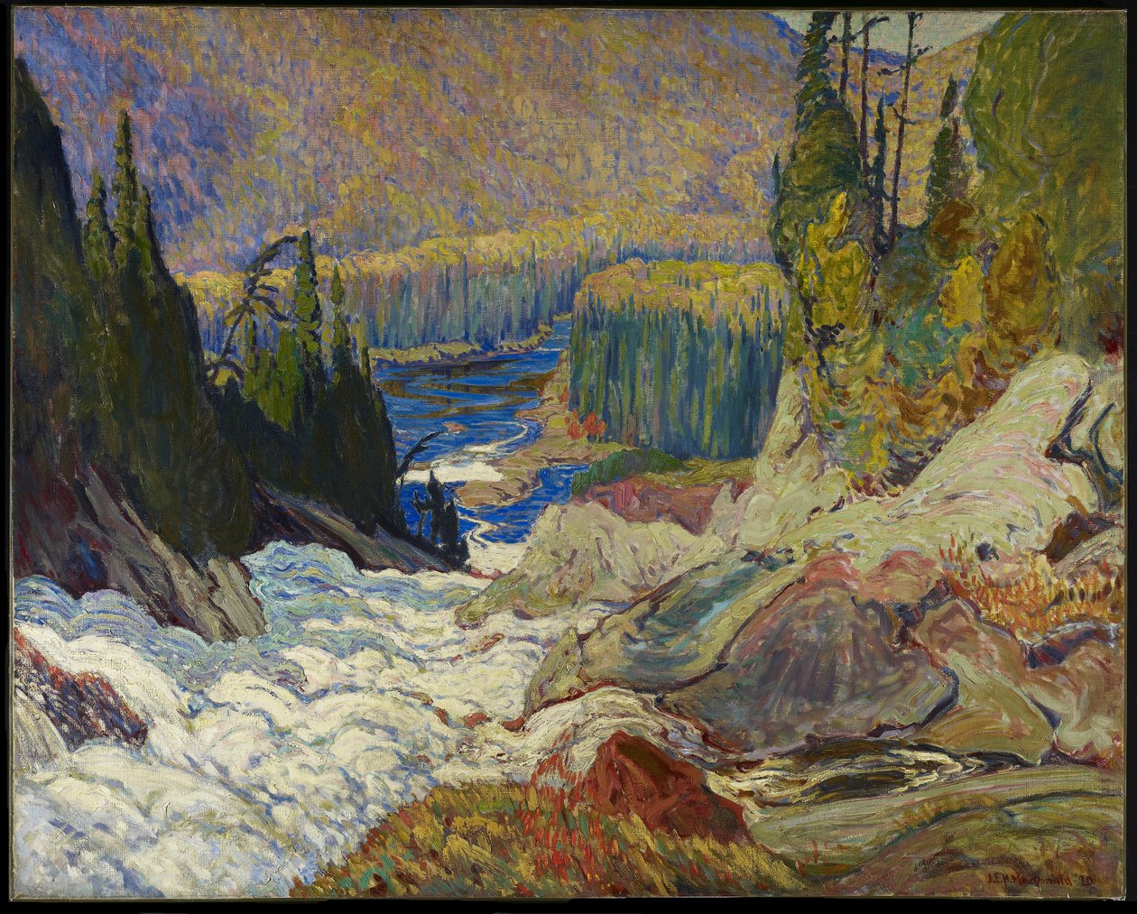 Falls, Montreal River, 1920 alkotó: James Edward Hervey Macdonald