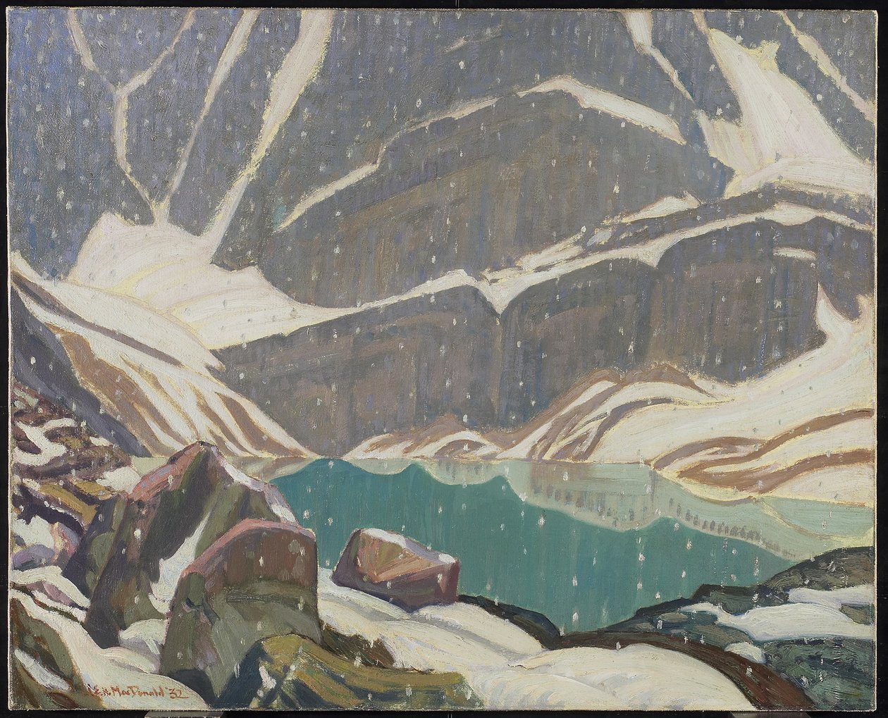 Hegyi magány (Oesa-tó), 1932 alkotó: James Edward Hervey Macdonald