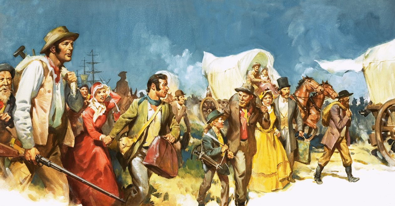 Aranyásók özönlenek Dél-Afrikába alkotó: James Edwin McConnell