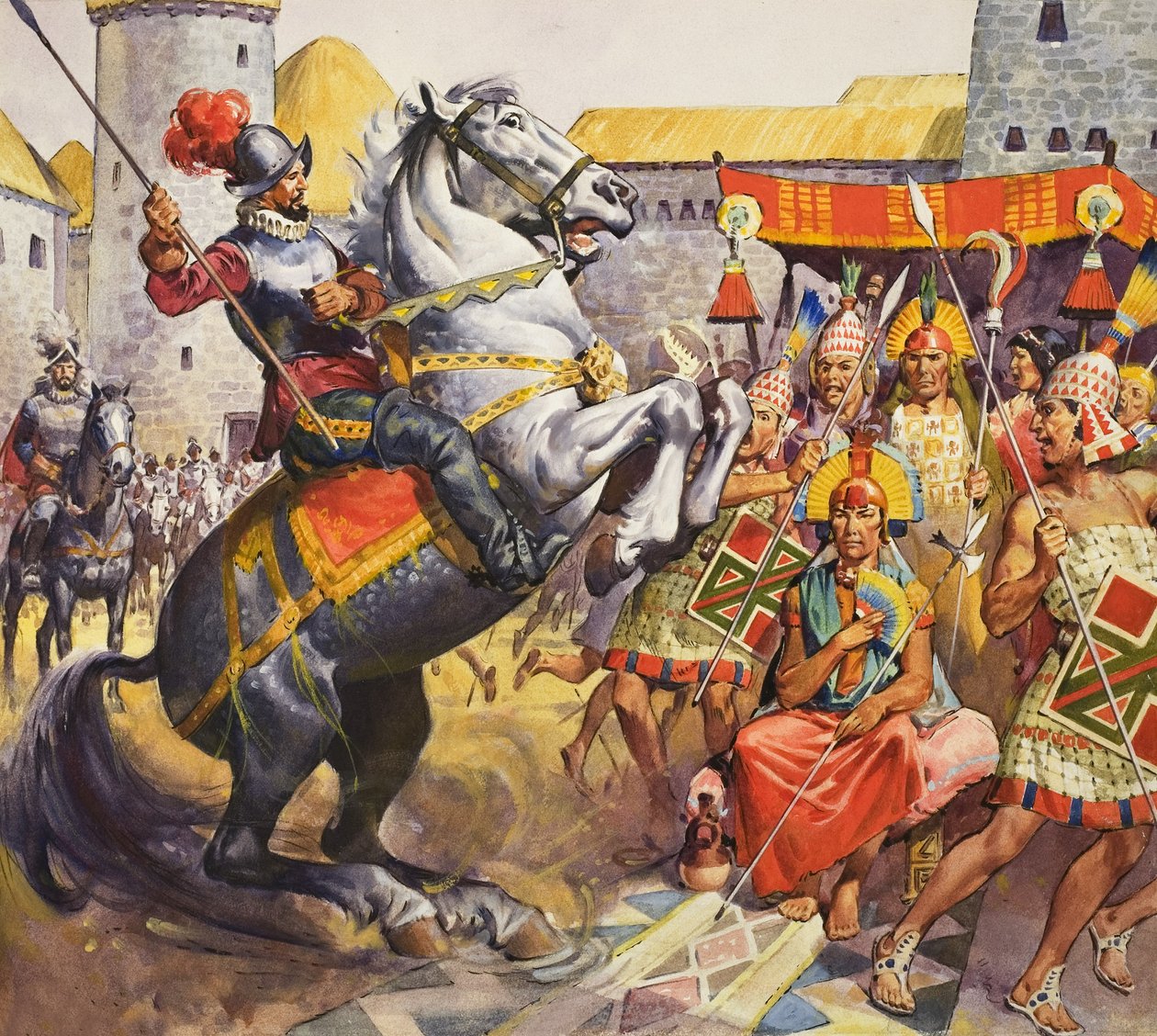 Inka (gouache, papír) alkotó: James Edwin McConnell