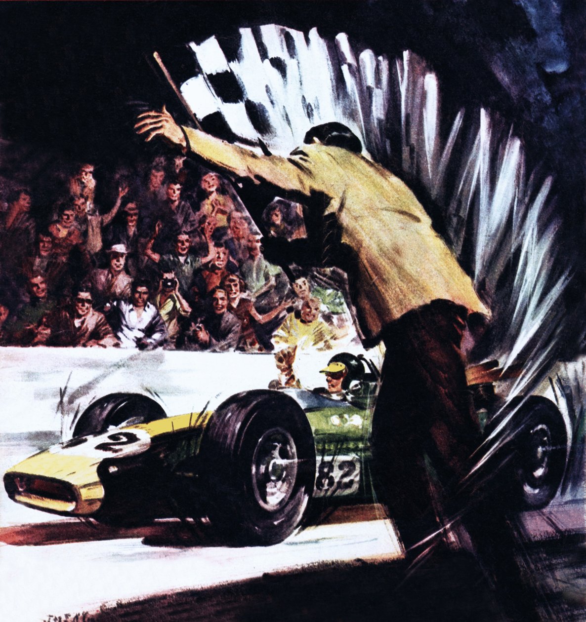 Jim Clark nyerte Amerika nagy versenyét alkotó: James Edwin McConnell