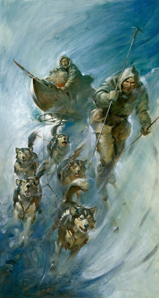 Nansen, a sarki jég meghódítója (gouache, papír) alkotó: James Edwin McConnell