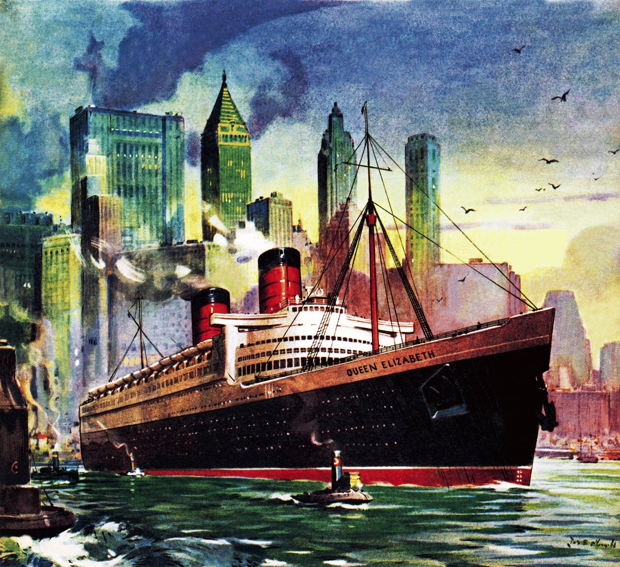 RMS Queen Elizabeth alkotó: James Edwin McConnell