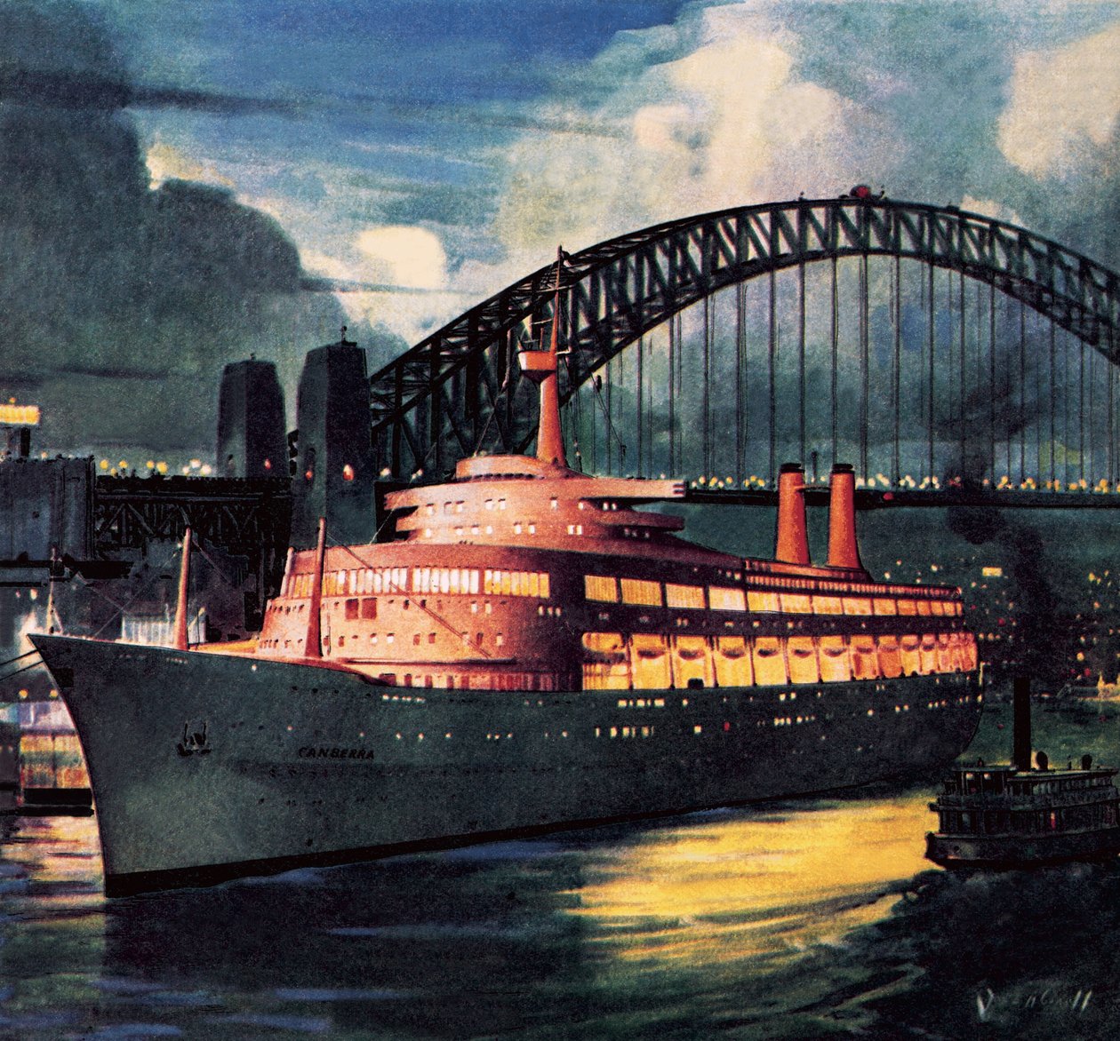 SS Canberra alkotó: James Edwin McConnell