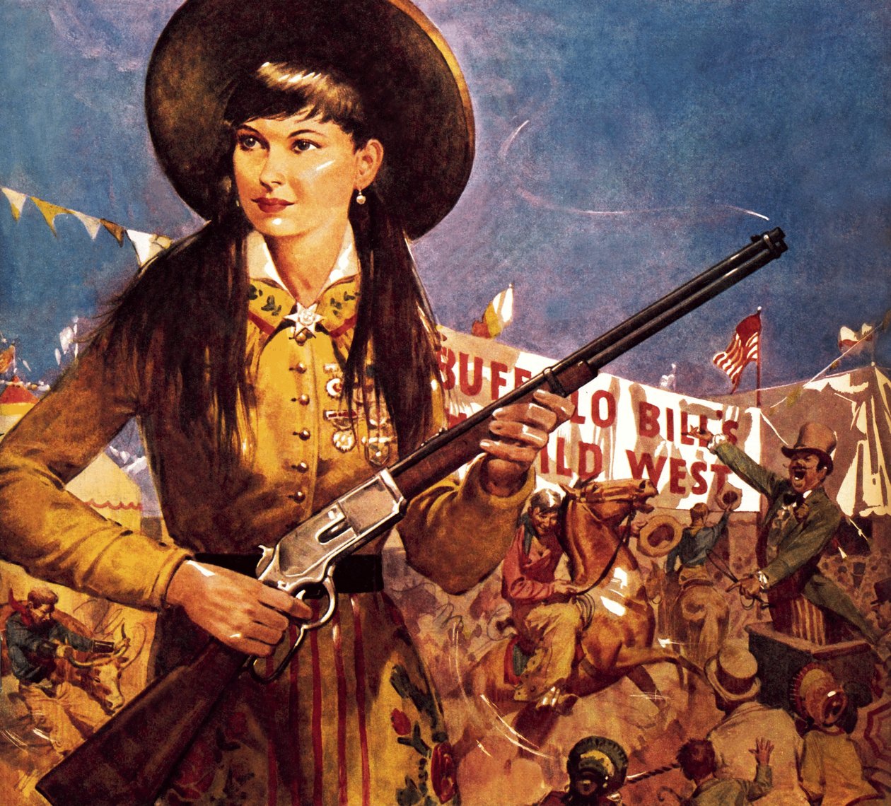 Sharpshooter Annie -- Annie Oakley és a fegyvere alkotó: James Edwin McConnell