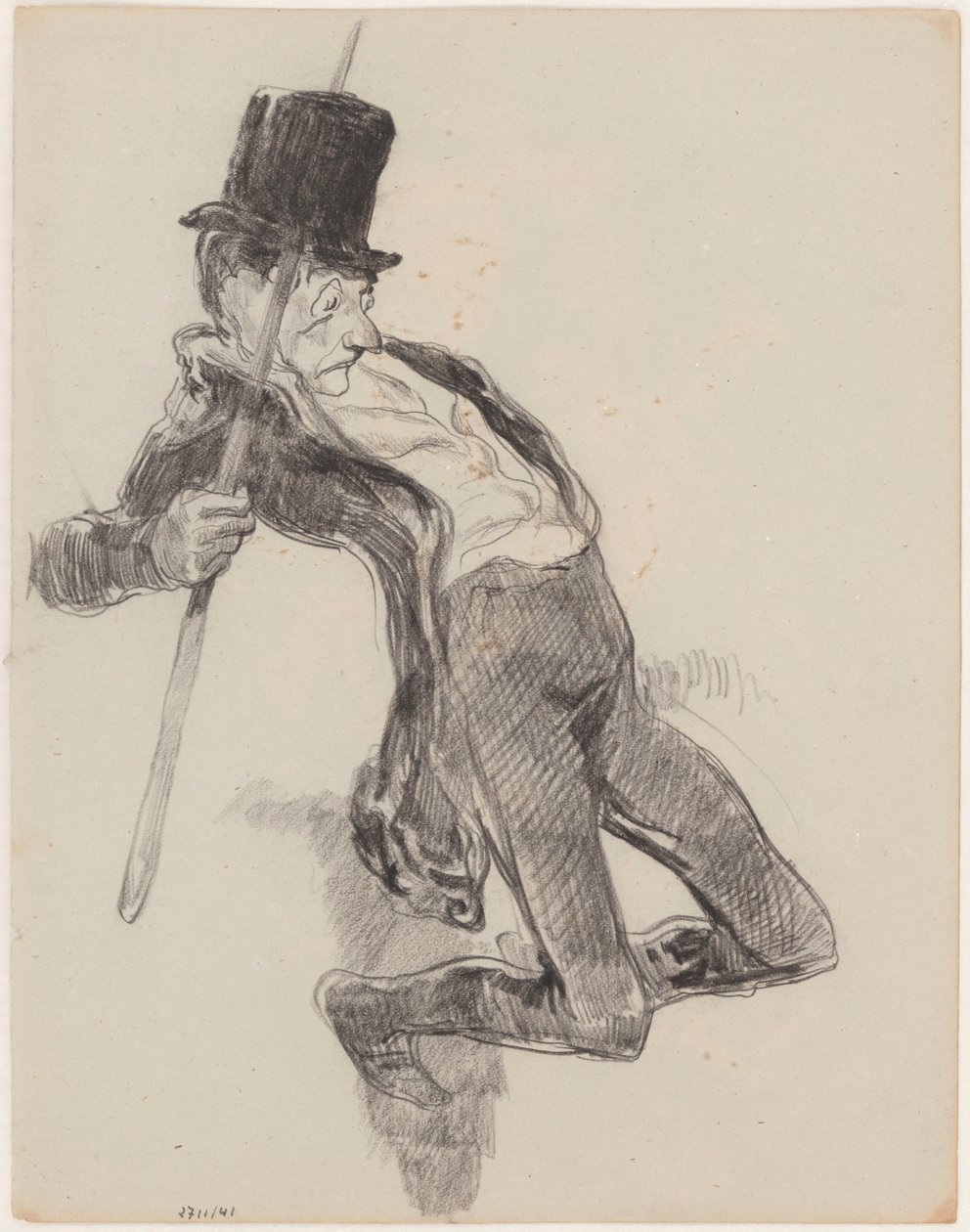 Daumier nyomán: Horgászat alkotó: James Ensor