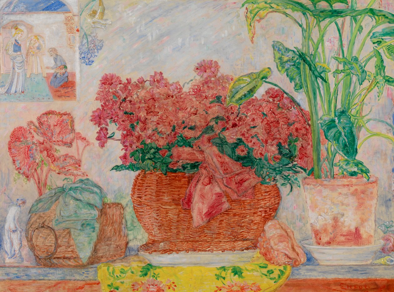 Azáleák, 1920-30 körül (olaj, vászon) alkotó: James Ensor