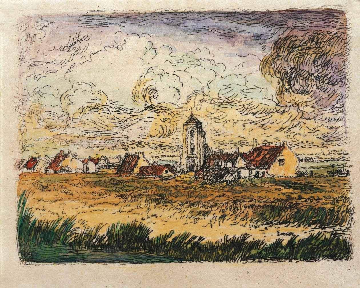 Belgium, Mariakerke kis kilátása alkotó: James Ensor