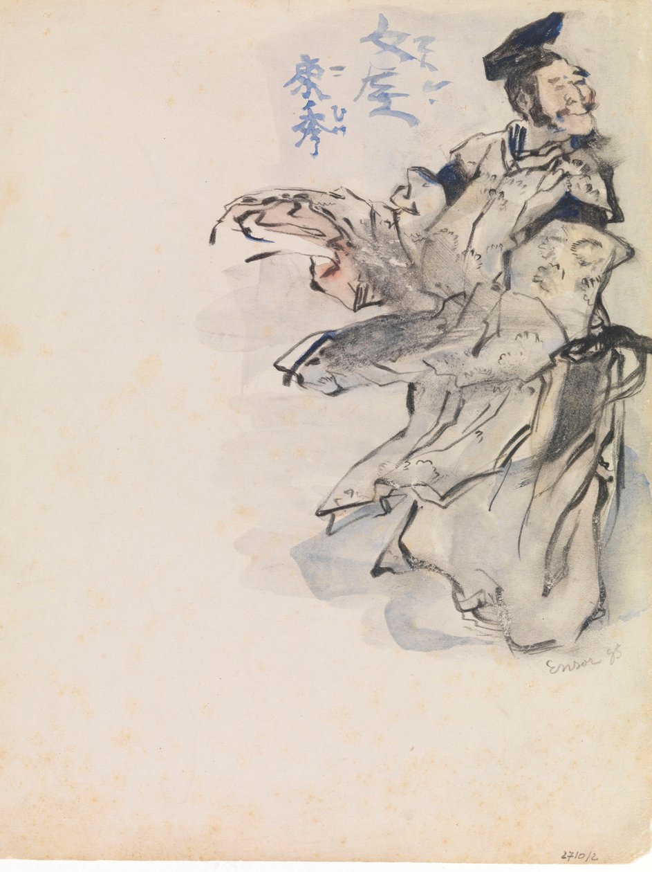 Kínai stílusú díszítés, egy férfi alkotó: James Ensor
