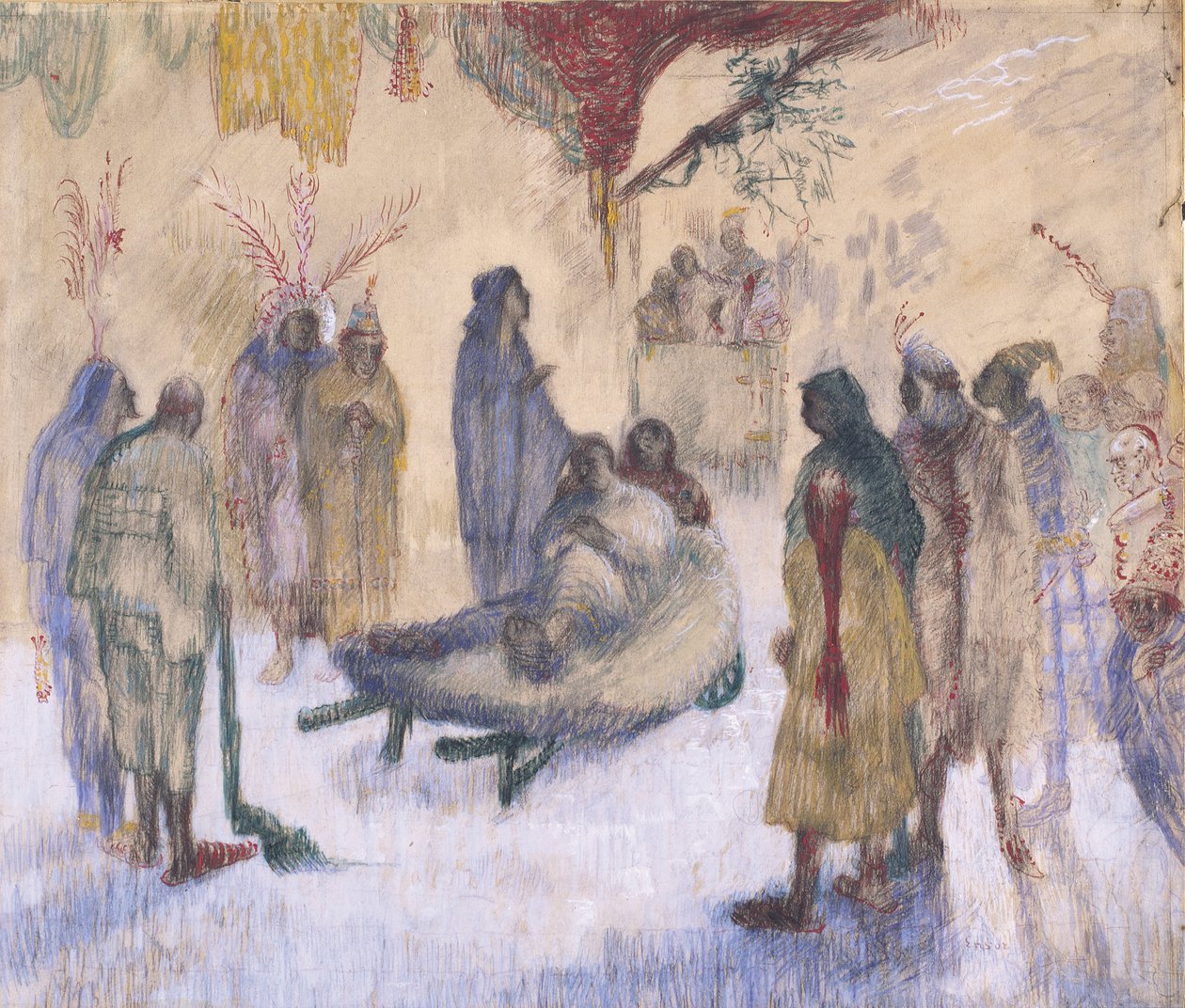 Krisztus a sántákkal alkotó: James Ensor