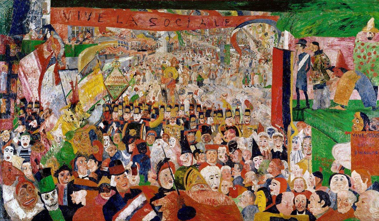 Krisztus diadalmas belépése Brüsszelbe alkotó: James Ensor