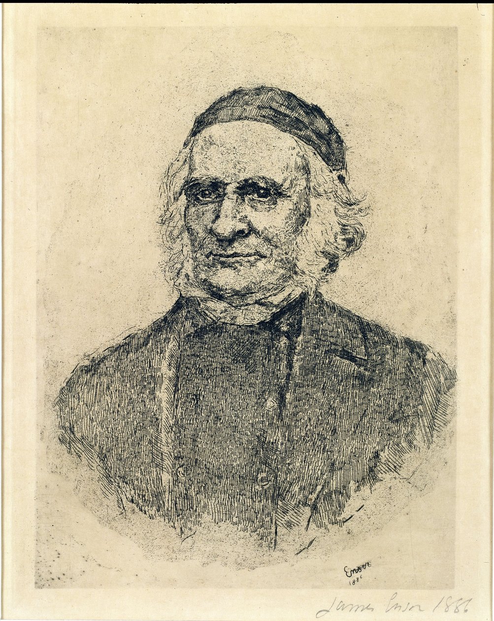 Elias Magnus Fries skandináv mikológus alkotó: James Ensor