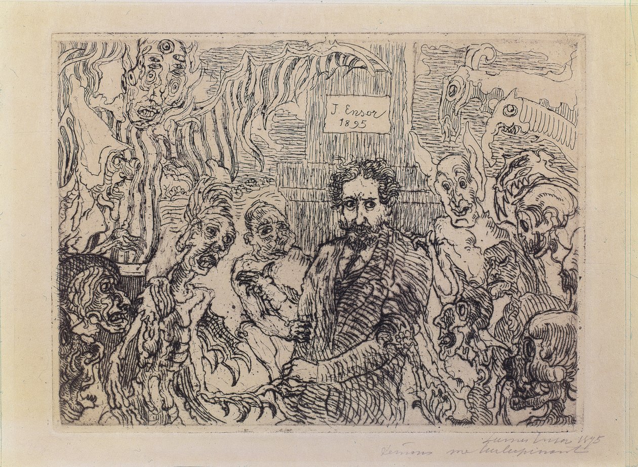 Demons Teasing Me alkotó: James Ensor