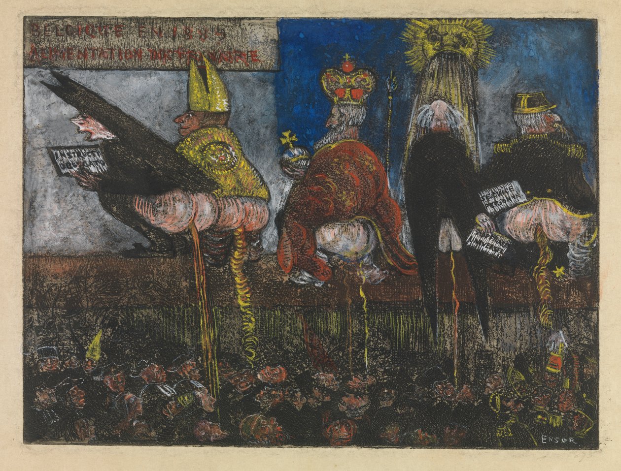 Tanítási Táplálkozás alkotó: James Ensor