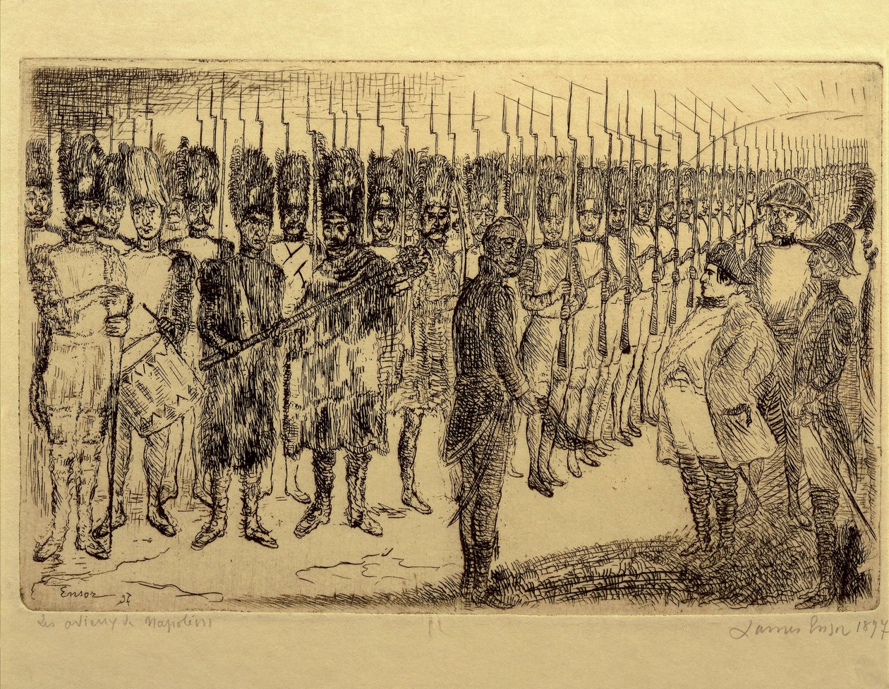 Franciaország, Napóleon búcsúja alkotó: James Ensor
