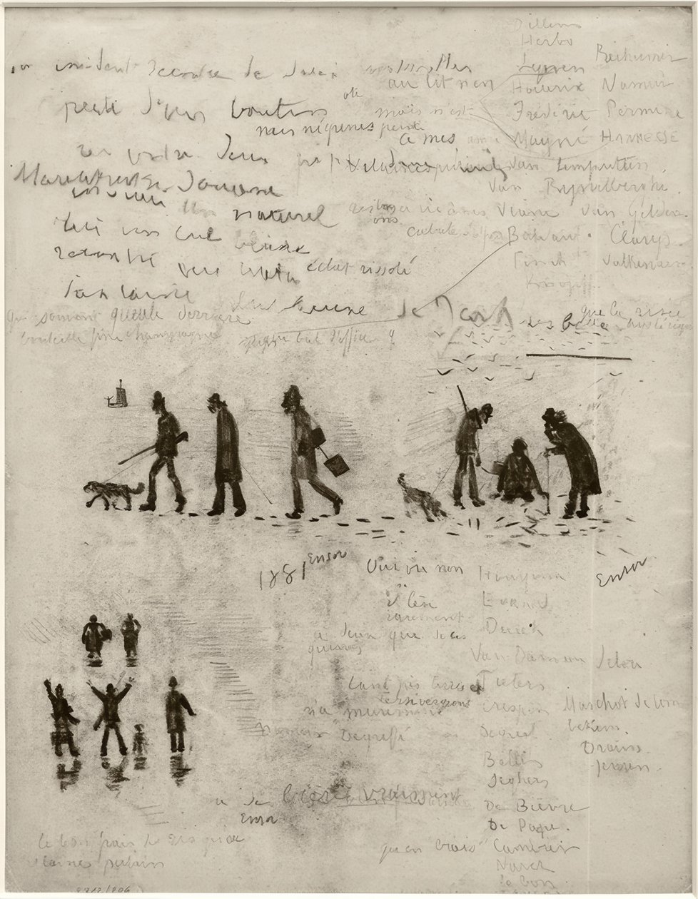 Történet szavak nélkül (vadászok télen) alkotó: James Sidney Ensor