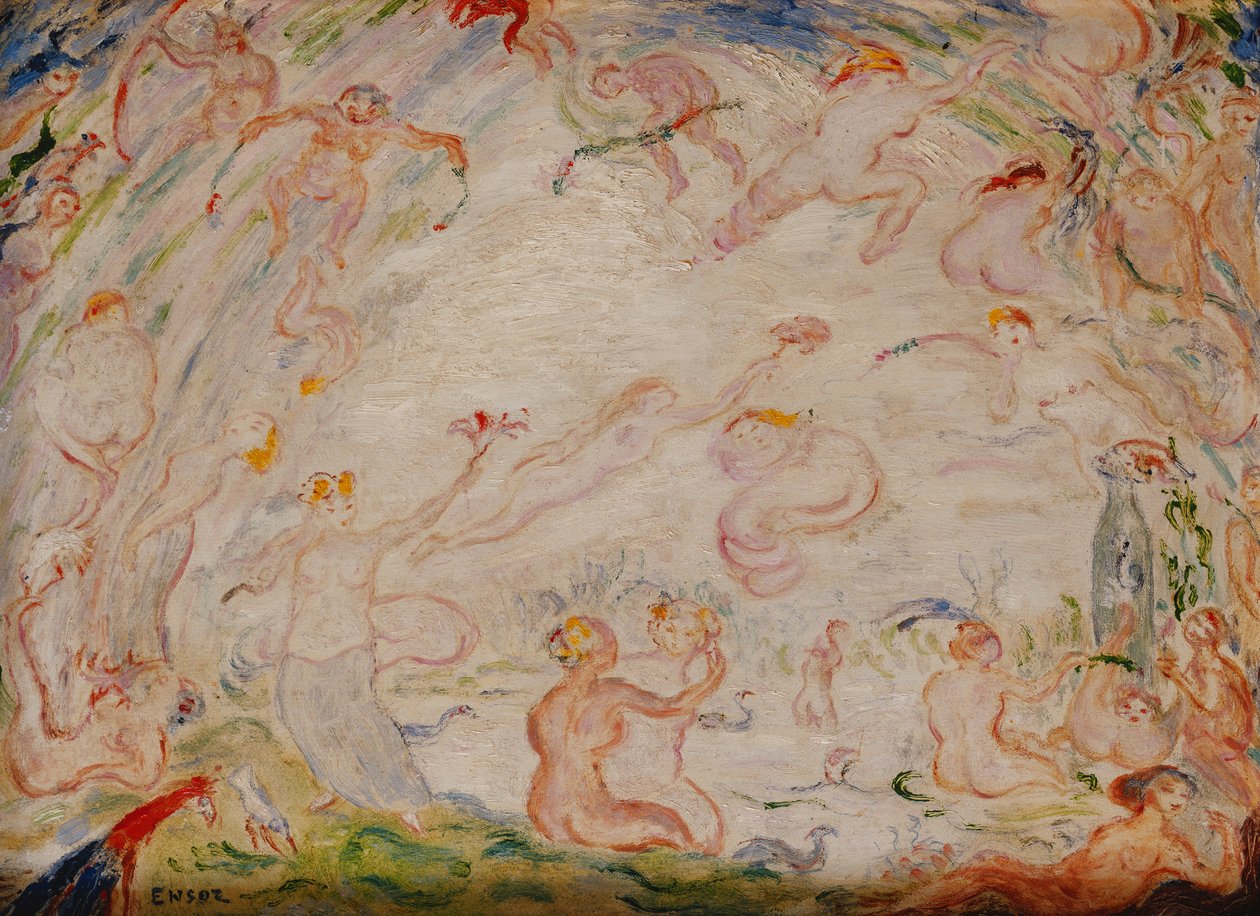 Nimfák gesztusai; Nimfák gesztusai alkotó: James Ensor