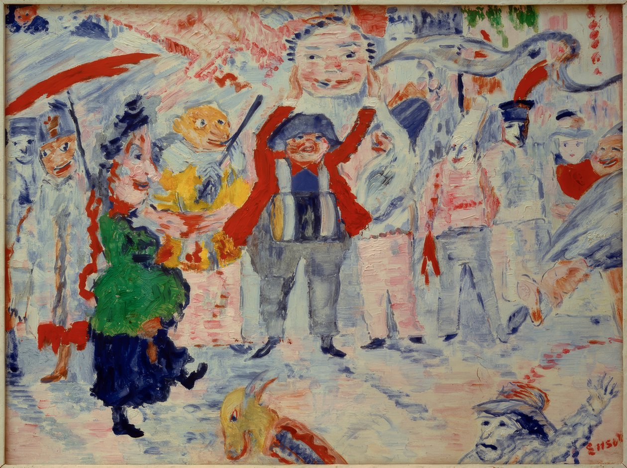 Karneval Flandernben alkotó: James Sidney Ensor