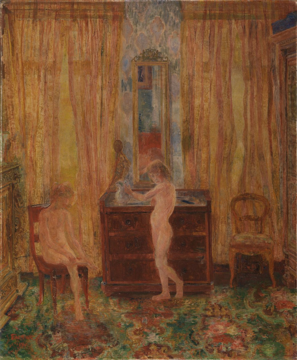Gyerekek a reggeli mosdáskor alkotó: James Ensor