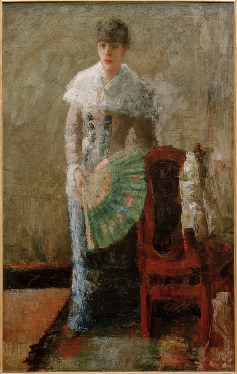 A hölgy a legyezővel alkotó: James Sidney Ensor