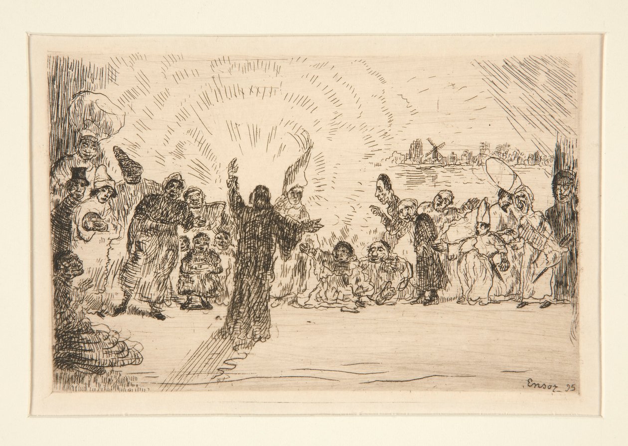 Krisztus a koldusoknak (Krisztus és a koldusok) alkotó: James Ensor
